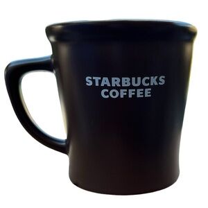 Starbucks 16oz 2008 Brown Porcelain Coffee Mug White Lettering